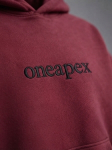 <b>Men's</b> Oversized <b>Burgundy</b> Tracksuit Set <b>Hoodie</b> Jogger Pants Logo Streetwear Casual Matching Two Piece Sweatshirt Custom - Product Image 6