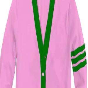 Long Sleeve College University Winter Knitted <b>Cardigan</b> <b>Sweater</b> with Embroidery - Product Image 4