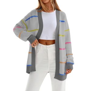 Cárdigans Personalizados para Mujer con Hombros Caídos, Suaves, de Acrílico, Corte Regular, Gruesos, Estampados Premium, Abrigos Largos Cálidos - Product Image 3