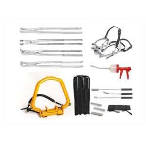 ชุดเครื่องมือทันตกรรมสำหรับม้าระดับพรีเมียม รุ่น Millennium พร้อมคีมถอนฟัน 4 ตัว ตะไบฟันแบบลอย และแผ่นรองคางแบบแบน - Product Image 1