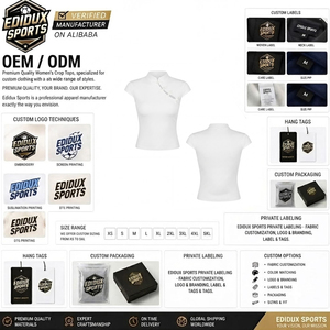 เสื้อครอปท็อปผู้หญิง ผลิตจากวัสดุระบายอากาศได้ดีและแห้งเร็ว รับผลิตแบบ OEM สินค้ามาใหม่แฟชั่นเสื้อครอปท็อปผู้หญิง - Product Image 4