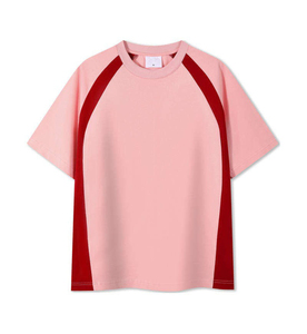 T-shirt Homme Oversize à Manches Raglan, Noir et Gris Contrastant, Tricoté, Décontracté, Col Rond, Couleur Unie, Design à Blocs de Couleurs - Product Image 4
