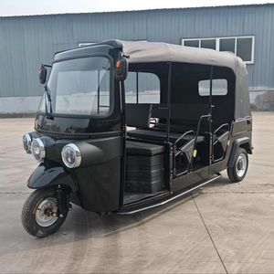 Tricycle électrique 48V 501-800W, carrosserie fermée, 3 places, usage passagers, couleur jaune - Product Image 4