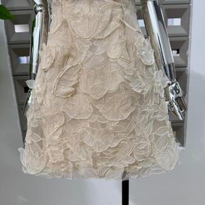 High Quality Elegant V-Neck Bohemian Cotton Mini <b>Dress</b> With Sleeve A-Line Empire Waist <b>Summer</b> Women's <b>Dress</b> - Product Image 5