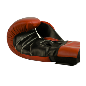 Gants de boxe en cuir à lacets orange et noir pour adultes, équipement d'entraînement complet pour la boxe - Product Image 2