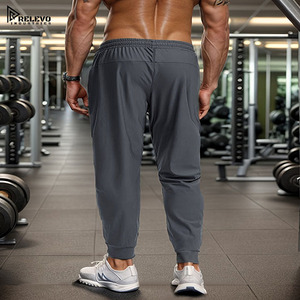 Pantalon de course à séchage rapide Ice Silk pour hommes – Pantalon de sport et d'entraînement léger et respirant avec poches zippées - Product Image 4