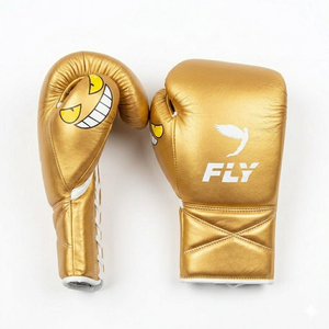 Guantes de Boxeo Rojos Personalizados con Diseño de Ojos de Dibujos Animados, Guantes Profesionales de Boxeo y Muay Thai, Guantes de Competición de Kickboxing - Product Image 3