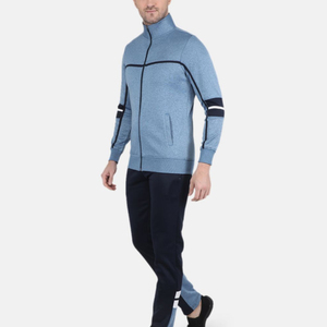 Men Tracksuit Custom Design Full Zip <b>Jacket</b> Pants Premium Sportswear Training Running Fitness OEM ODM Wholesale Clothing Set - Product Image 1