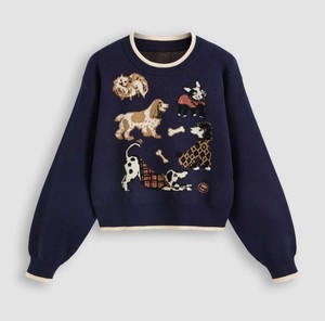 Varsity College Style Knit <b>Sweater</b> Elegant <b>Crewneck</b> Winter Pullover - High-End Soft Yarn Ladies Office Fashion 2026 Breathable - Product Image 3