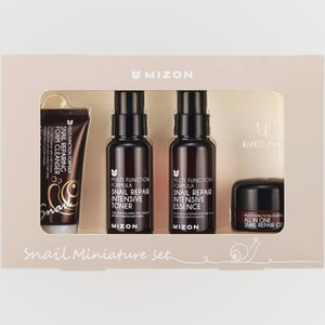Soins de la peau coréens Mizon K-Beauty Snail Miniature Set, coffret 4 pièces, fabriqué en Corée, unisexe, produits de soin de la peau - Product Image 3