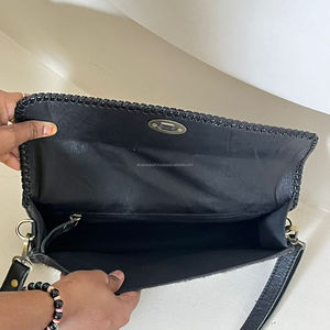 Custom Hand Tooled Cow Leather Lock Handbag Purse Western Fashion High Quality Elegant Luxury Crossbody Shoulder <b>Bag</b> for Women's - Product Image 6