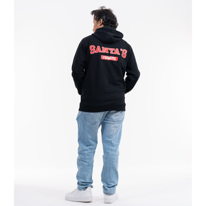 Comfy blue breathable & sustainable fabric with High quality <b>fleece</b> fabric for men zipped hoodie Back Printed <b>christmas</b> hoodie - Product Image 6