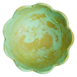 Bol en résine rose poli à la main, design classique, écologique, bord festonné, 0,6 kg, pour service alimentaire de mariage, modèle MNE-1945, de MN EXPORTS - Product Image 5