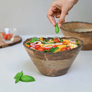 Personalizado 10 \ "Dia Arándano Corona Mango Madera Esmalte Cuenco Moderno Nueva llegada Ensalada de Navidad Curry Plato Fruta para la fiesta - Product Image 6