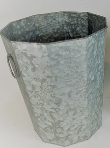 Meilleures ventes : Jardinière en métal galvanisé avec poignées pour la décoration intérieure et extérieure du jardin, pot à fleurs et jardinière - Product Image 3