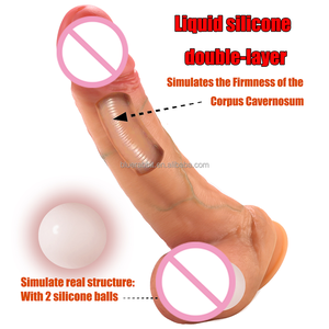 Realistischer Dildo mit beweglichen Hoden, Silikon-Saugnapf, lebensechter Penis, 6-10 Zoll großer Dildo, BlueRabbit Großhandel ODM OEM - Product Image 3