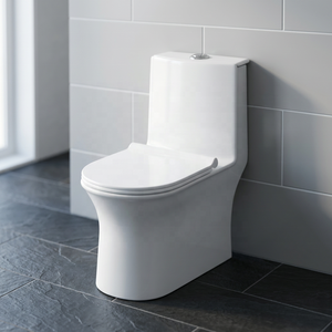 WC en céramique Vistaar Numero Premium One Piece avec configuration S-trap et P-trap pour salles de bain modernes - Product Image 5