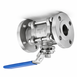 Vanne à boisseau sphérique en acier inoxydable CF8M 316 à brides PN-40 Corps de 15 mm ASTM A351 Gr. Joint d'étanchéité manuel en PTFE CF8M OEM pour l'industrie pétrolière et gazière - Product Image 3
