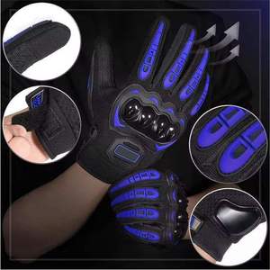 New Arrival Own Logo Customized Polyester Nylon <b>Touch</b> <b>Screen</b> Motorcycle Racing <b>Gloves</b> Full Finger Quick Drying Summer Sports - Product Image 5