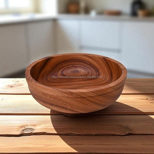 Elegante Tazón de Madera de Primera Calidad, Acabado a Mano, Superficie Lisa y Pulida, Perfecto para Servir Comida con Estilo en el Hogar - Product Image 4