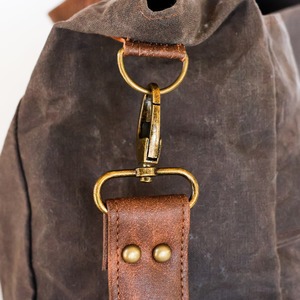 Sac de voyage et de sport en cuir et toile, à fermeture éclair, grande capacité, durable, pour l'extérieur, fournisseur en gros OEM LCTB-0095 - Product Image 5