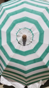 Parasol de jardin au design arrondi unique, imprimé au bloc, style bohème indien, parasol de plage, protection solaire pour patios, fabriqué à la main en tissu de coton épais - Product Image 3