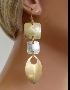 Boho Rounded Brass <b>Drop</b> Earring Vintage Hoop For Wedding Festive Party New Arrival Women Ethnic Fashion Jewelry Statement - Product Image 2