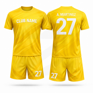 Wholesale <b>Soccer</b> Wear Football Uniform Jerseys Polyester Mesh Sports Clothing Team Wear Low MOQ - Product Image 6