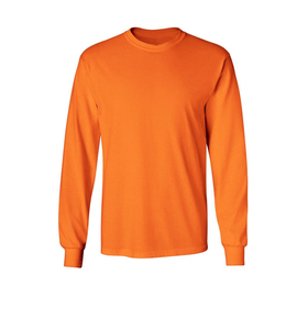 Camiseta de Manga Larga para Hombre, 210 g/m², Algodón, Corte Holgado, Color Sólido, Estilo Casual, Básico, Streetwear, Prenda Esencial para Combinar - Product Image 6