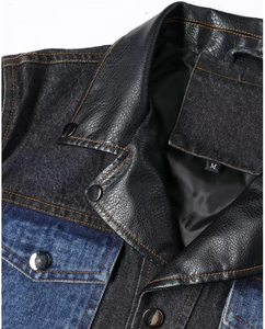 Black and Blue Solid Color Latest Design <b>Men</b> <b>Denim</b> <b>Jacket</b> Custom Fit <b>Jacket</b> <b>Men</b> Brand Stylish Jeans <b>Jacket</b> <b>Denim's</b> <b>Men</b> Good - Product Image 3