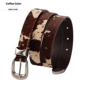 Hebilla de cinturón personalizable de lujo para mujer, de piel de vaca, con forma de calavera, de aleación, de alta calidad, ligera, cómoda, informal y formal. - Product Image 2