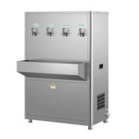 Dispensador de Agua y Hielo Comercial de Acero Inoxidable 3 en 1, Estación de Agua Fría, Caliente y Hielo con Filtro para Oficina o Sala de Reuniones