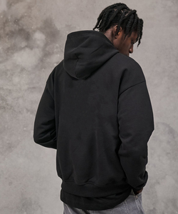 Últimos modelos de sudaderas con capucha de gran tamaño, con logotipo personalizado OEM, marca privada, 100% algodón, lavado ácido, felpa francesa, estilo streetwear, hombros caídos. - Product Image 5