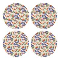 Ensemble de sous-verres imprimés tendance en MDF - Personnalisables, écologiques, légers, modernes, luxueux, pour boissons et décoration de table