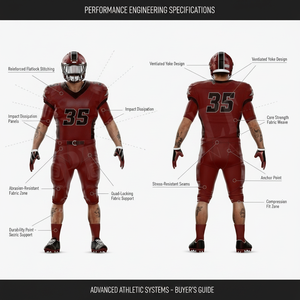 Sportswear Polyester Lightweight Mesh Solid Plain Color Team Player Custom Printed Name Number Design American Football Uniforms - Product Image 2