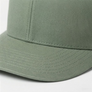 Unisex Olive Green 6-Panel Trucker <b>Cap</b> Adjustable Mesh Baseball Hat Casual Solid Color <b>Flat</b> Brim Snapback Hat Spring <b>Summer</b> - Product Image 4