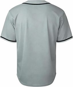 Maillot de baseball classique pour homme, manches courtes, 2 boutons, respirant, en maille, chemise de sport - Product Image 4