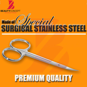Ciseaux à cuticules en acier inoxydable de haute qualité pour manucure et pédicure professionnelle, outil de coupe de précision pour cuticules. - Product Image 6