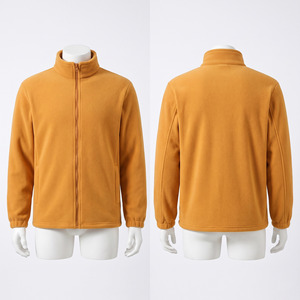 Veste à capuche zippée intégrale en polaire de laine premium 300 GSM pour homme, douce, chaude, hiver, logo embossé, OEM ODM, imperméable, anti-UV - Product Image 4