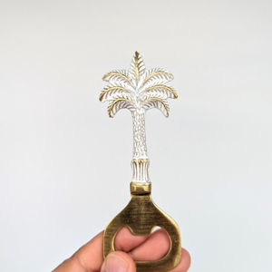 Abridor de Botellas de Cerveza con Forma de Palmera Dorada, Herramienta Decorativa para Bar, Abridor de Botellas con Diseño Vintage, Utensilio para Bar en Casa, Abridor de Cerveza para Cocina, Regalo - Product Image 1