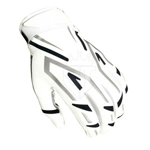 American Football Gloves Leather Full Finger with Adjustable Wrist Strap & <b>Hook</b> Loop Closure Non-Slip Support for Training <b>Game</b> - Product Image 5