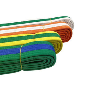 เข็มขัดศิลปะการต่อสู้แบบบราซิลยอดนิยมลดราคา ผ้าลินินยืดได้ สีลายทางแบบกำหนดเอง - Product Image 6