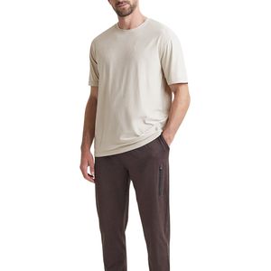 Camiseta Personalizada para Hombre, Cuello Redondo, Manga Corta, Algodón Beige Claro, Casual, Suave, Transpirable, Ligera, para Uso Diario en Verano - Product Image 2