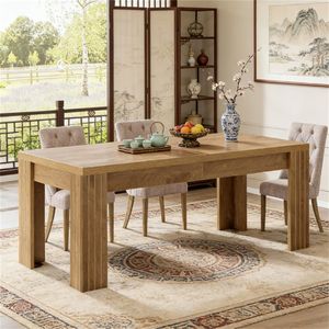 Tavolo da Pranzo Rettangolare per Cucina, Casa, Ufficio o Uso Conferenziale - Product Image 3