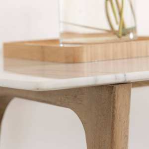 วานดานา เอลารา สเตลลาร์ โต๊ะคอนโซลไม้มะม่วงและหินอ่อน - Product Image 2