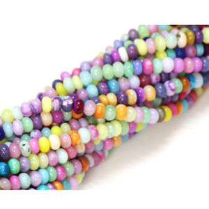 Cuentas de Ópalo Multicolor en Forma de Rondelle: Gemas para Joyería y Manualidades (7-9mm) - Product Image 5
