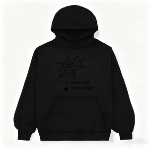 <b>Red</b> Hooded Sweatshirt Solid Color Casual Knitted Cotton <b>Hoodie</b> Regular Fit Autumn Wear - Product Image 4