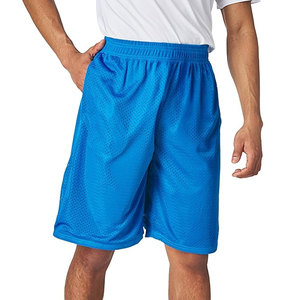 กางเกงกีฬาขาสั้นผู้ชายแบบตาข่าย 3 แพ็ค กางเกงกีฬาบาสเก็ตบอลระบายอากาศได้ดีสำหรับออกกำลังกายในยิมพร้อมกระเป๋าลึก น้ำหนักเบา แห้งเร็ว - Product Image 2