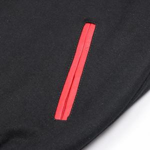 Chaqueta Universitaria Unisex de Moda, Cuerpo de Lana de Alta Calidad con Mangas de Cuero Rojo, OEM/ODM Disponible - Product Image 3