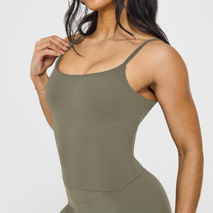 Tops Deportivos Cortos para Mujer, Tops de Entrenamiento Cortos, Camisetas sin Mangas para Correr, Yoga, Gimnasio, de Algodón - Product Image 5